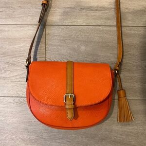 John Lewis Crossbody Bag Orange Tassel